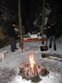 Weinproben und Spiele in der Natur