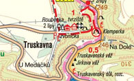 Tourist map on 1188.cz