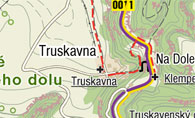 Turistická mapa mapy.cz