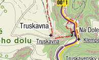 Tourist map on mapy.cz